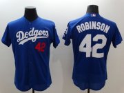 Wholesale Cheap Dodgers #42 Jackie Robinson Blue Flexbase Authentic Collection Stitched MLB Jersey