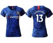 Wholesale Cheap Women's Chelsea #13 Caballero Home Soccer Club Jersey