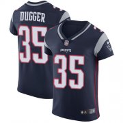Wholesale Cheap Nike Patriots #35 Kyle Dugger Navy Blue Team Color Men's Stitched NFL Vapor Untouchable Elite Jersey