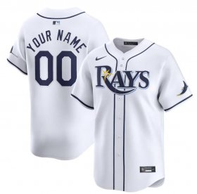 Cheap Men\'s Tampa Bay Rays Active Player Custom White Home Limited Stitched Baseball Jersey