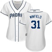 Wholesale Cheap Padres #31 Dave Winfield White Home Women's Stitched MLB Jersey