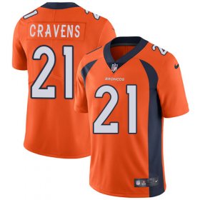 Wholesale Cheap Nike Broncos #21 Su\'a Cravens Orange Team Color Men\'s Stitched NFL Vapor Untouchable Limited Jersey