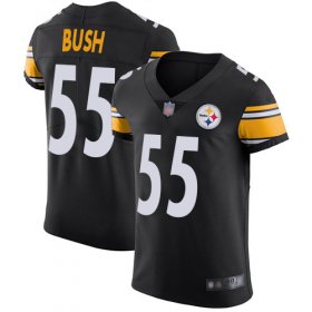 Wholesale Cheap Nike Steelers #55 Devin Bush Black Team Color Men\'s Stitched NFL Vapor Untouchable Elite Jersey