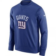 Wholesale Cheap Men's New York Giants Nike Royal Sideline Circuit Performance Sweatshirt