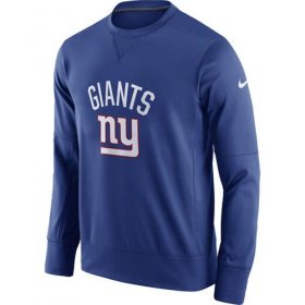 Wholesale Cheap Men\'s New York Giants Nike Royal Sideline Circuit Performance Sweatshirt
