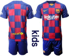 Wholesale Cheap Barcelona Blank Home Kid Soccer Club Jersey