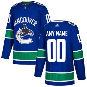 Wholesale Cheap Men\'s Adidas Canucks Personalized Authentic Blue Home NHL Jersey