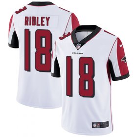 Wholesale Cheap Nike Falcons #18 Calvin Ridley White Men\'s Stitched NFL Vapor Untouchable Limited Jersey