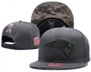 Wholesale Cheap NFL New England Patriots Team Logo Salute To Service Adjustable Hat XD02