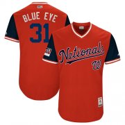 Wholesale Cheap Nationals #31 Max Scherzer Red "Blue Eye" Players Weekend Authentic Stitched MLB Jersey