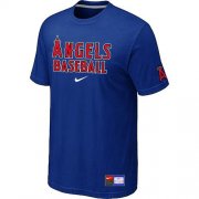 Wholesale Cheap Los Angeles Angels Nike Short Sleeve Practice MLB T-Shirt Blue