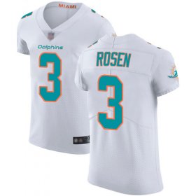 Wholesale Cheap Nike Dolphins #3 Josh Rosen White Men\'s Stitched NFL Vapor Untouchable Elite Jersey