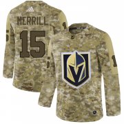 Wholesale Cheap Adidas Golden Knights #15 Jon Merrill Camo Authentic Stitched NHL Jersey