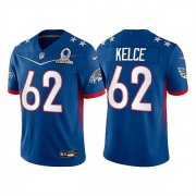 Wholesale Cheap Men's Philadelphia Eagles #62 Jason Kelce 2022 Royal NFC Pro Bowl Stitched Jersey