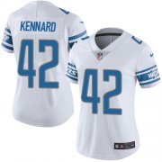 Wholesale Cheap Nike Lions #42 Devon Kennard White Women's Stitched NFL Vapor Untouchable Limited Jersey