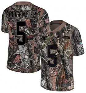 Wholesale Cheap Nike Panthers #5 Teddy Bridgewater Camo Youth Stitched NFL Limited Rush Realtree Jersey