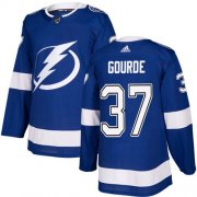 Cheap Adidas Lightning #37 Yanni Gourde Blue Home Authentic Stitched Youth NHL Jersey