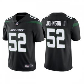 Wholesale Cheap Men\'s New York Jets #52 Jermaine Johnson II 2022 Black Vapor Untouchable Limited Stitched Jersey