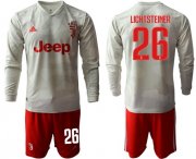 Wholesale Cheap Juventus #26 Lichtsteiner Away Long Sleeves Soccer Club Jersey