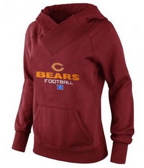 Wholesale Cheap Women\'s Chicago Bears Big & Tall Critical Victory Pullover Hoodie Red