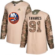 Wholesale Cheap Adidas Islanders #91 John Tavares Camo Authentic 2017 Veterans Day Stitched Youth NHL Jersey