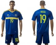 Wholesale Cheap Bosnia Herzegovina #19 Visca Home Soccer Country Jersey