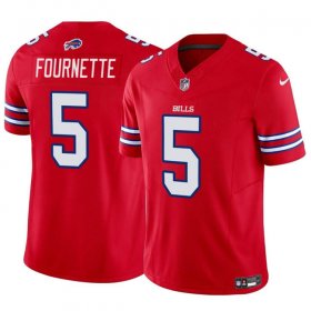 Men\'s Buffalo Bills #5 Leonard Fournette Red Vapor Untouchable Limited Football Stitched Game Jersey