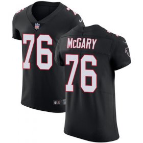 Wholesale Cheap Nike Falcons #76 Kaleb McGary Black Alternate Men\'s Stitched NFL Vapor Untouchable Elite Jersey