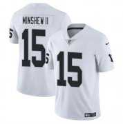Cheap Men's Las Vegas Raiders #15 Gardner Minshew II White Vapor Football Stitched Jersey