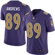 Wholesale Cheap Nike Ravens #89 Mark Andrews Purple Men's Stitched NFL Limited Rush Jersey