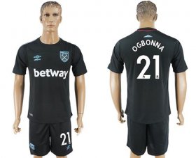 Wholesale Cheap West Ham United #21 Ogbonna Away Soccer Club Jersey