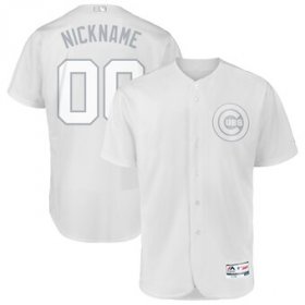 Wholesale Cheap Chicago Cubs Majestic 2019 Players\' Weekend Flex Base Authentic Roster Custom Jersey White