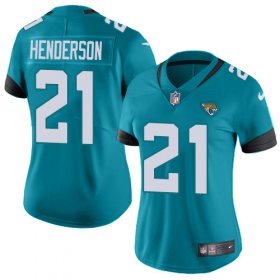 Wholesale Cheap Nike Jaguars #21 C.J. Henderson Teal Green Alternate Women\'s Stitched NFL Vapor Untouchable Limited Jersey