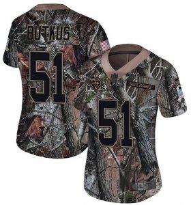 Wholesale Cheap Nike Bears #51 Dick Butkus Camo Women\'s Stitched NFL Limited Rush Realtree Jersey