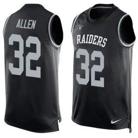 Wholesale Cheap Nike Raiders #32 Marcus Allen Black Team Color Men\'s Stitched NFL Limited Tank Top Jersey