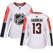 Wholesale Cheap Adidas Flames #13 Johnny Gaudreau White 2018 All-Star Pacific Division Authentic Women's Stitched NHL Jersey