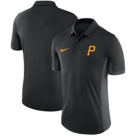 Wholesale Cheap Men\'s Pittsburgh Pirates Nike Black Franchise Polo