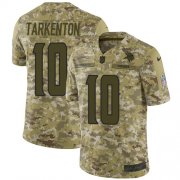 Wholesale Cheap Nike Vikings #10 Fran Tarkenton Camo Men's Stitched NFL Limited 2018 Salute To Service Jersey