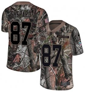 Wholesale Cheap Nike Giants #87 Sterling Shepard Camo Youth Stitched NFL Limited Rush Realtree Jersey