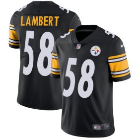 Wholesale Cheap Nike Steelers #58 Jack Lambert Black Team Color Men\'s Stitched NFL Vapor Untouchable Limited Jersey