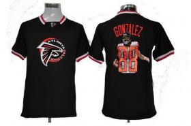 Wholesale Cheap Nike Falcons #88 Tony Gonzalez Black Men\'s NFL Game All Star Fashion Jersey