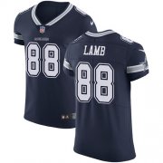 Wholesale Cheap Nike Cowboys #88 CeeDee Lamb Navy Blue Team Color Men's Stitched NFL Vapor Untouchable Elite Jersey