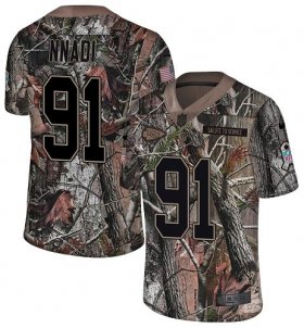 Wholesale Cheap Nike Chiefs #91 Derrick Nnadi Camo Men\'s Stitched NFL Limited Rush Realtree Jersey