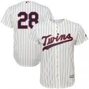 Wholesale Cheap Twins #28 Bert Blyleven Cream Strip Cool Base Stitched Youth MLB Jersey