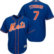 Wholesale Cheap Mets #7 Marcus Stroman Blue New Cool Base Stitched MLB Jersey