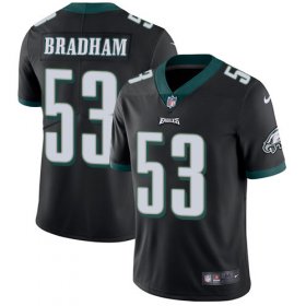 Wholesale Cheap Nike Eagles #53 Nigel Bradham Black Alternate Men\'s Stitched NFL Vapor Untouchable Limited Jersey