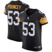 Wholesale Cheap Nike Steelers #53 Maurkice Pouncey Black Alternate Men's Stitched NFL Vapor Untouchable Elite Jersey