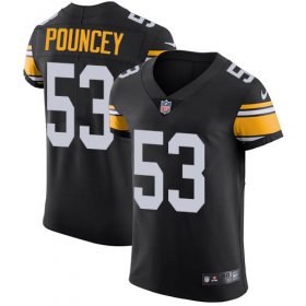 Wholesale Cheap Nike Steelers #53 Maurkice Pouncey Black Alternate Men\'s Stitched NFL Vapor Untouchable Elite Jersey