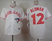 Wholesale Cheap Blue Jays #12 Roberto Alomar White 2015 Canada Day Stitched MLB Jersey