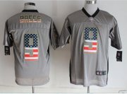 Wholesale Cheap Nike Saints #9 Drew Brees Grey Men's Stitched NFL Elite USA Flag Fashion Jersey